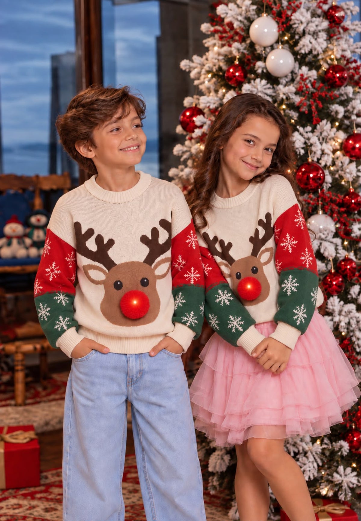 BUZO NAVIDEÑO RODOLFO ALUMBRADO KIDS