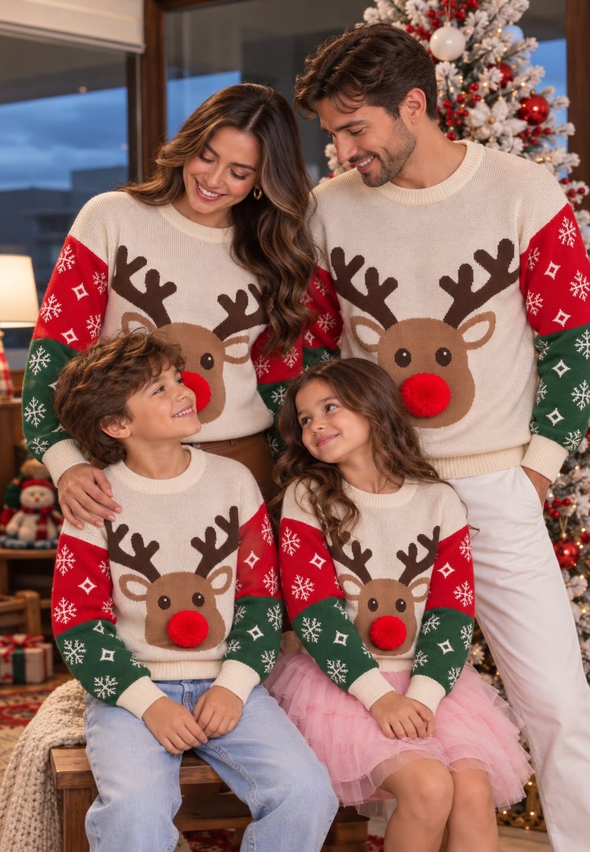 BUZO NAVIDEÑO RODOLFO ALUMBRADO KIDS