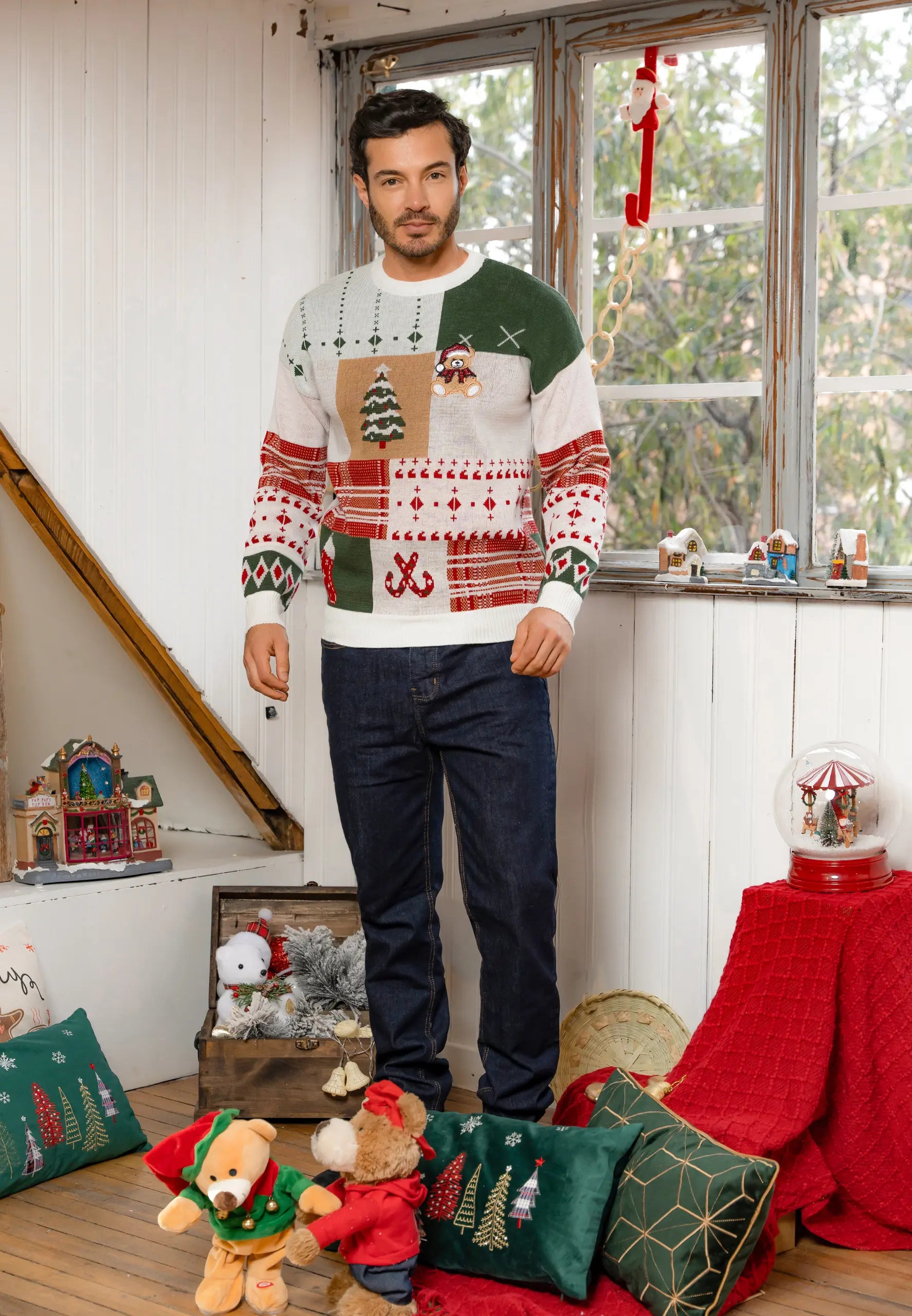 Navideño Osito Caballero