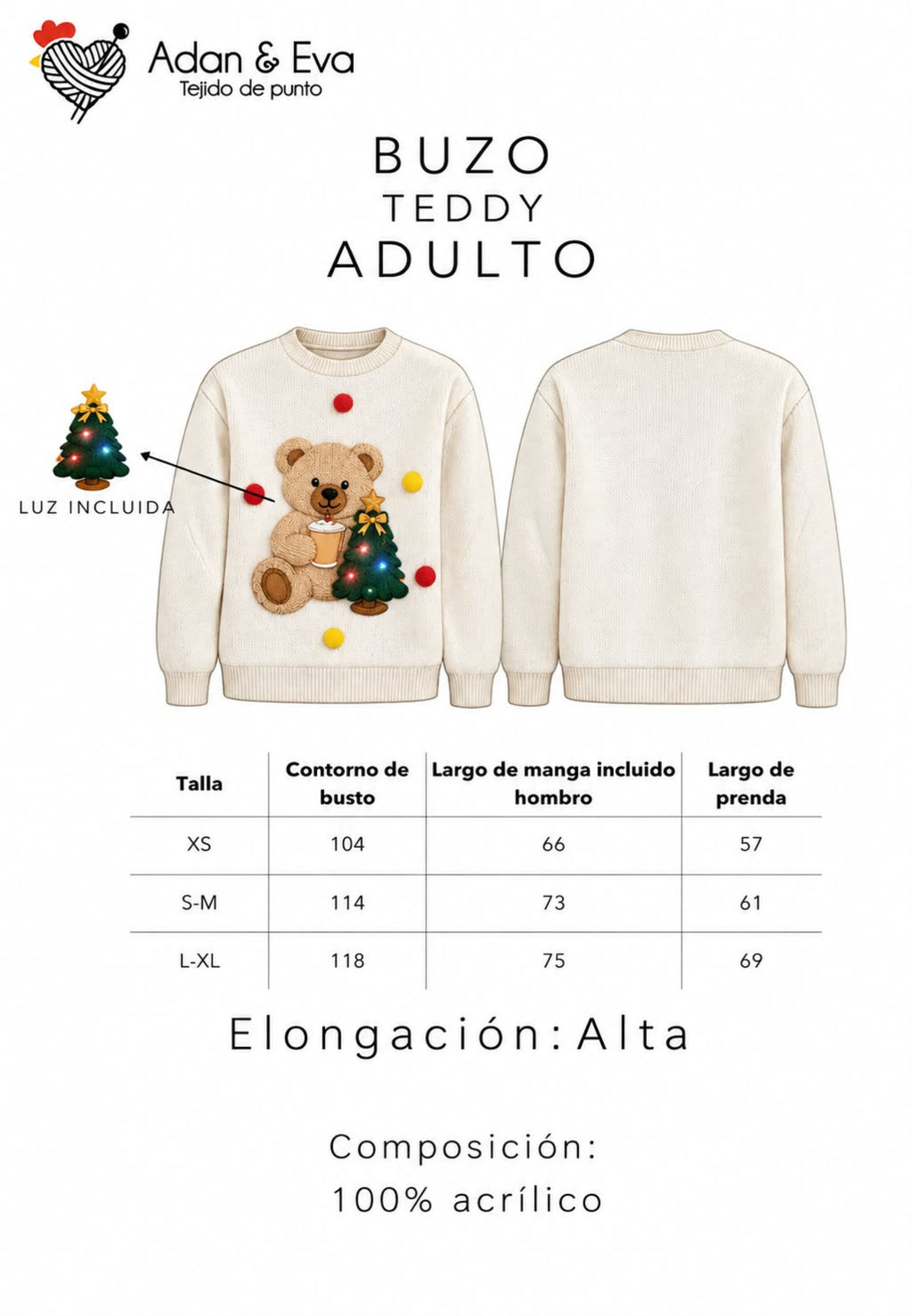 BUZO NAVIDEÑO TEDDY
